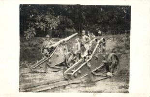 VI. Számú Breszt-Lytovszki erődítménybe zsákmányolt várostrom ágyú / WWI K.u.K. military, cannon, photo