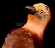 Szajkó, kézzel festett, jelzés nélkül, hibátlan, m:18 cm