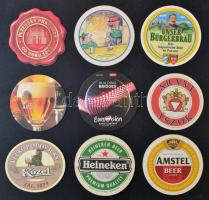 cca 100 db vegyes söralátét, külföldi és magyar vegyesen