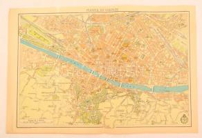 cca 1930 Firenze és környékének térképe. Agostini, Novara, / map of Firenze 1:18 000 37x25 cm