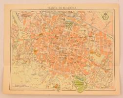 cca 1930  Bologna és környékének térképe. Agostini, Novara, / map of Bologna 1:15 000 27x22 cm