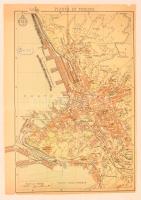 cca 1930 Triest és környékének térképe. Agostini, Novara, / map of Bologna 1:15 000 21x30 cm