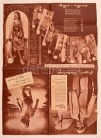 cca 1930-1940 Bp., A Magyar Divatcsarnok képes reklámprospektusa fürdőruhákkal, cipőkkel, magyaros r...