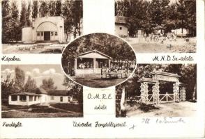 Fonyódliget, O. M. R. E. üdülő, M. N. D. Sz. üdülő, kápolna, vendéglő (EK)