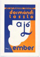 Berény Róbert(1887-1953): Dormándi László-A jó ember. Litho, papír, jelzett a lithon, 19x12 cm