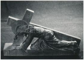 Vattay Elemér (1931-2012): Dénes Miklós (?-?) fafaragó munkái, 6 db fotó, hátuljukon pecséttel jelze...