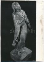 Vattay Elemér (1931-2012): Dénes Miklós (?-?) fafaragó munkái, 6 db fotó, hátuljukon pecséttel jelze...