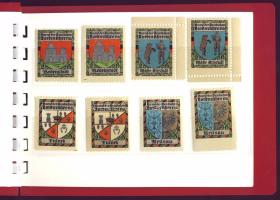 1910-1953 34db főleg osztrák levélzáró/segélybélyeg