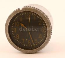 Szovjet mechanikus katonai óra, 8 napos, működik, kopásnyomokkal, d: 6 cm., h: 5 cm. / Soviet mechanic military clock, 8 days, working, with some wearing, d: 6 cm., l: 5 cm.