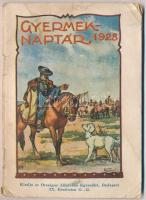 1928 Gyermeknaptár, illusztrációkkal, történetekkel, kiadja az Országos Állatvédő Egyesület, 64p