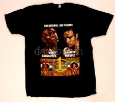 Floyd Money Wayweather Jr. vs. Juan Manuel Dinamita Marquez 2009-es ökölvívó meccsre készített eredeti póló / official boxing T-shirt