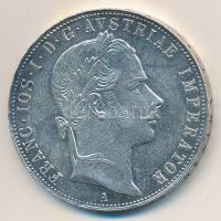 Ausztria 1857A 1Fl Ag "Ferenc József" T:1-,2 Austria 1857A Florin Ag "Franz Joseph" C:AU,XF Krause KM#2219