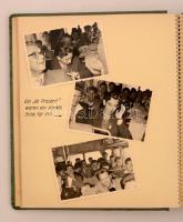 1960 A pécsi bányásztechnikum tanulóinak NDK-beli emlékeiből összeállított fotóalbum szép feliratozá...