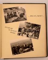1960 A pécsi bányásztechnikum tanulóinak NDK-beli emlékeiből összeállított fotóalbum szép feliratozá...