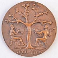 1985. "A Honismereti Mozgalomért - Hazafias Népfront / 1960-1985." kétoldalas Br plakett (...