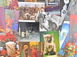 500 db MODERN motívumos képeslap; állat, művészlap, üdvözlőlap, virág / 500 modern motive postcards; animals, greeting, art postcards, flowers