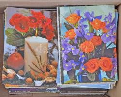 500 db MODERN motívumos képeslap; állat, művészlap, üdvözlőlap, virág / 500 modern motive postcards;...