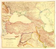 1941 Kelet-Európa és Elő-Ázsia. 2 db nagyméretű térkép. 1:300 000, 84x75 cm / Eastern-Europe and Fro...