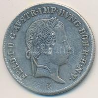 1840E 20Kr Ag "V. Ferdinánd" T:2- vésett portré és címer