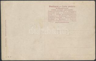 Varsányi Irén (1876-1932) színésznő egész alakos portréja, színezett fotólap, 13,5×8,5 cm