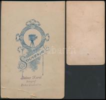 cca 1880-1910 8 db keményhátú fotó, portrék, magyar és külföldi műtermekből vegyesen (Krakkó, Budape...