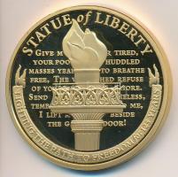 Amerikai Egyesült Államok 2011. "A Szabadság szobor 125 éves évfordulójára" aranyozott, kr...