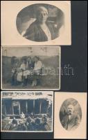 cca 1900-1940 12 db fotó, portrék, csoportképek, köztük katonai is, nagyrészt magyar, egy részük hát...