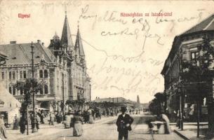 Budapest IV. Újpest, Községháza, István út, kiadja Selley Károly (kis szakadás / small tear)
