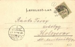 Budapest VI. Andrássy út és Rippl-Rónai utca sarka (hibásan Városliget, Aréna út felirattal), Ganz A...