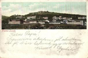 Fiume, Susak; Látkép / general view (kopott sarkak / worn corners)