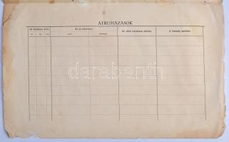 Vasvár 1918. "Vasvári Takarékpénztár Részvénytársaság" részvény 400K-ról, szárazpecséttel ...