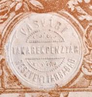 Vasvár 1918. "Vasvári Takarékpénztár Részvénytársaság" részvény 400K-ról, szárazpecséttel ...
