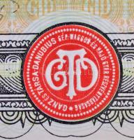 Budapest 1923. "Ganz és Társa-Danubius Gép-, Waggon- és Hajógyár Részvénytársaság" részvén...