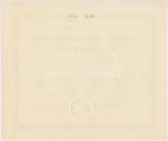 Abádszalók 1944. "Abádszalóki Takarékpénztár Részvénytársaság" 10db részvénye összesen 100...