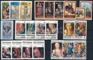 Dürer paintings 23 diff stamps + 4 diff blocks, Dürer festmény motívum 23 klf bélyeg + 4 klf blokk 2 stecklapon