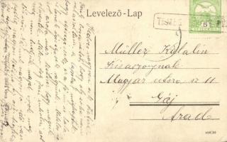 Temesremete, Remetea Mare; Görögkeleti román templom és iskola, kiadja Kalmár J. fényképész / Greek ...