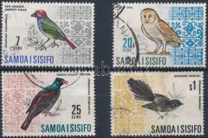 Birds 4 stamps, Madarak 4 érték