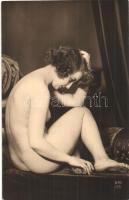 Nude lady, erotic postcard (non PC)