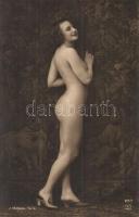 Nude lady, erotic postcard, J. Mandel, Paris (non PC)