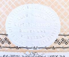 Budapest / Pest 1869. "Első Magyar Kártoly-Fonoda-Részvény-Társaság" részvénye 200Ft-ról, ...