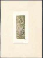 Didelyte, Gražina (1938-2007):3  db ex libris, rézkarc, papír, jelzett, különböző méretben / Etched,...
