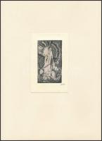 Didelyte, Gražina (1938-2007): 3 db ex libris, rézkarc, papír, jelzett, különböző méretben / Etched,...
