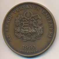 Bognár György (1944-) 1990. "MÉE Gyöngyösi Csoport - Aradi Vértanúk / Kazinczy Lajos" Br e...