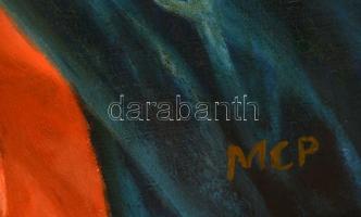 Mcp jelzéssel: Imádkozó. Olaj, vászon, keretben, 43×33 cm