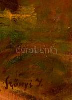 Szőnyi jelzéssel: Dombos vidék. Olaj, vászon, keretben, 60×80 cm