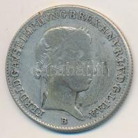 1844B 20kr Ag "V. Ferdinánd" T:2-,3 durva ph., patina Unger III.: 1422.