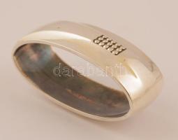 Ezüst (Ag.) BSF szalvétagyűrű, jelzett, 6×3×2 cm, nettó 39,4 g