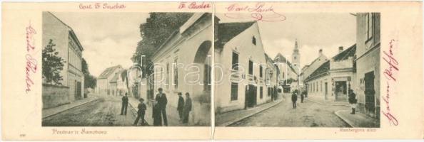Szamobor, Samobor; Rambergova ulica / street, panoramacard