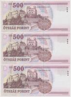 2006. 500Ft "EA" (3x) sorszámkövetők T:I,I-