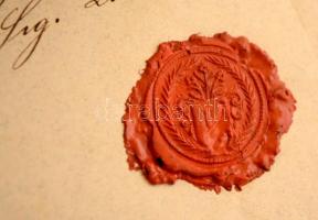 1850 Lőcse, Házassági engedély, viaszpecséttel